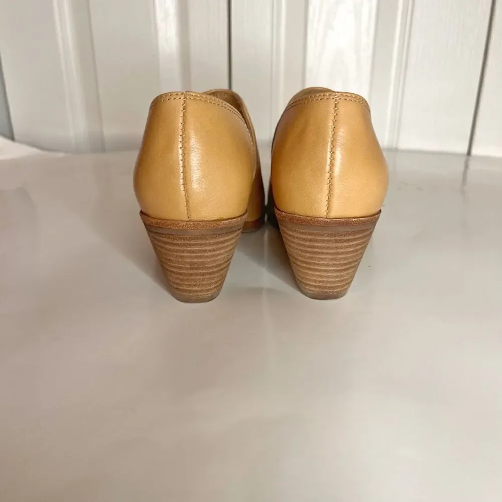 Madewell Gloria Buttery Leather Ankle Slip On Block Heel Pointed Toe Shoe Boot